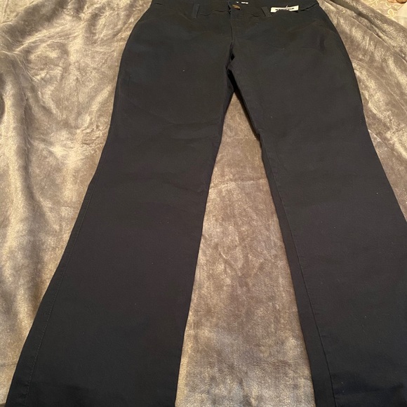 navy bootcut pants